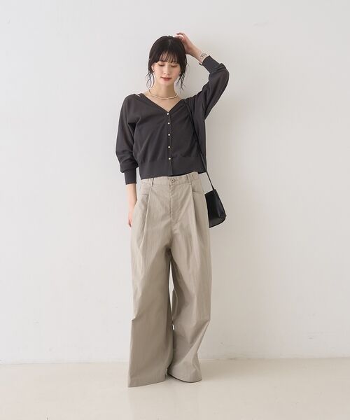 Rouge vif la cle / ルージュ・ヴィフ ラクレ パンツ | 2WAYサスペンダータックワイドパンツ【予約】 | 詳細8