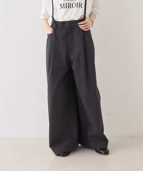 Rouge vif la cle / ルージュ・ヴィフ ラクレ パンツ | 2WAYサスペンダータックワイドパンツ【予約】 | 詳細15