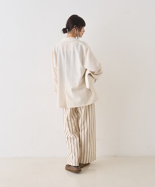 Rouge vif la cle / ルージュ・ヴィフ ラクレ パンツ | ストライプイージーパンツ/ウエストゴム【予約】 | 詳細13