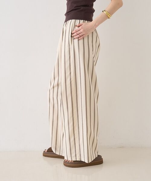 Rouge vif la cle / ルージュ・ヴィフ ラクレ パンツ | ストライプイージーパンツ/ウエストゴム【予約】 | 詳細5