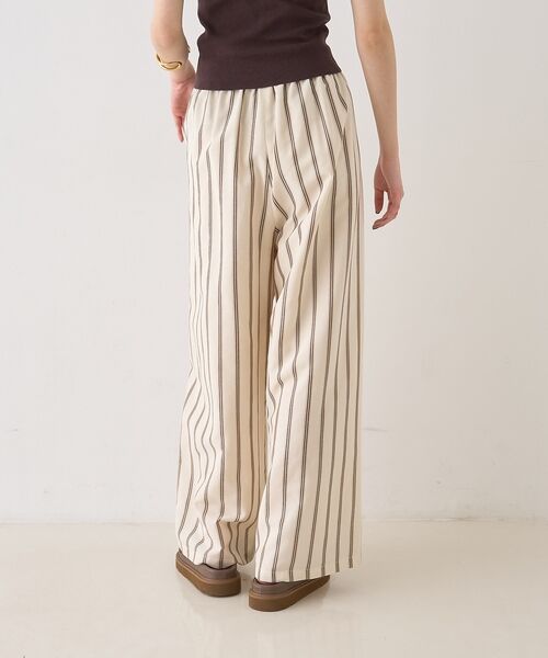 Rouge vif la cle / ルージュ・ヴィフ ラクレ パンツ | ストライプイージーパンツ/ウエストゴム【予約】 | 詳細7