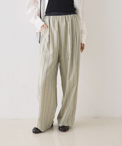 Rouge vif la cle / ルージュ・ヴィフ ラクレ パンツ | ストライプイージーパンツ/ウエストゴム【予約】 | 詳細15