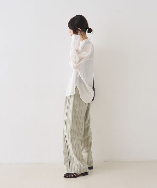 Rouge vif la cle / ルージュ・ヴィフ ラクレ パンツ | ストライプイージーパンツ/ウエストゴム【予約】 | 詳細24