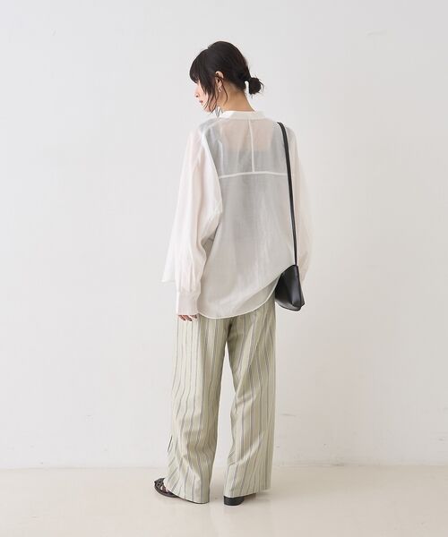 Rouge vif la cle / ルージュ・ヴィフ ラクレ パンツ | ストライプイージーパンツ/ウエストゴム【予約】 | 詳細25