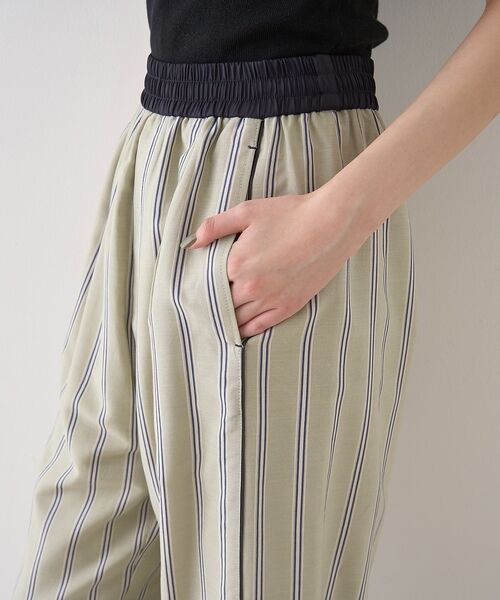 Rouge vif la cle / ルージュ・ヴィフ ラクレ パンツ | ストライプイージーパンツ/ウエストゴム【予約】 | 詳細30
