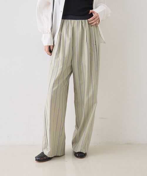 Rouge vif la cle / ルージュ・ヴィフ ラクレ パンツ | ストライプイージーパンツ/ウエストゴム【予約】 | 詳細16