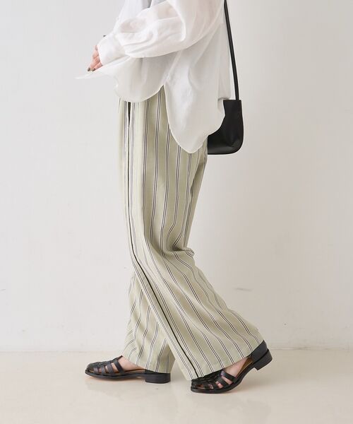 Rouge vif la cle / ルージュ・ヴィフ ラクレ パンツ | ストライプイージーパンツ/ウエストゴム【予約】 | 詳細18