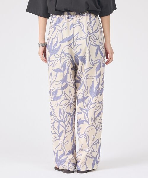 Rouge vif la cle / ルージュ・ヴィフ ラクレ パンツ | リーフプリントルーズテーパードパンツ/ウエストゴム【予約】 | 詳細12