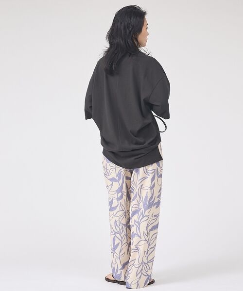 Rouge vif la cle / ルージュ・ヴィフ ラクレ パンツ | リーフプリントルーズテーパードパンツ/ウエストゴム【予約】 | 詳細7