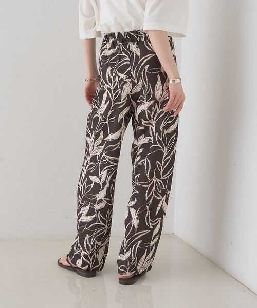 Rouge vif la cle / ルージュ・ヴィフ ラクレ パンツ | リーフプリントルーズテーパードパンツ/ウエストゴム【予約】 | 詳細20