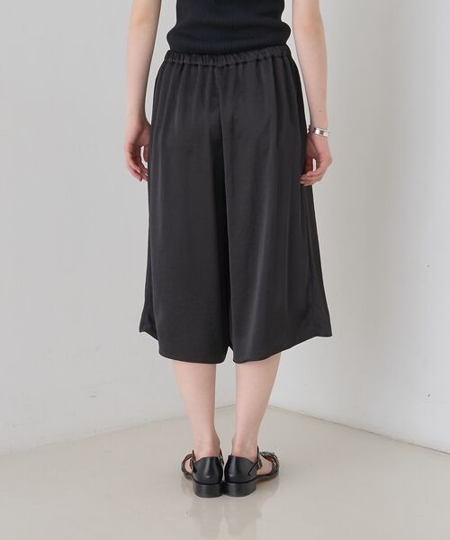 Rouge vif la cle / ルージュ・ヴィフ ラクレ ショート・ハーフ・半端丈パンツ | シックサテンハーフパンツ/ワイドキュロット/ウエストゴム | 詳細18