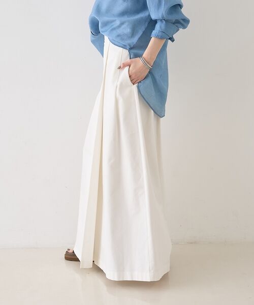 Rouge vif la cle / ルージュ・ヴィフ ラクレ ロング・マキシ丈スカート | タックグルカベルトマキシスカート【予約】 | 詳細3