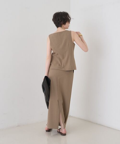 Rouge vif la cle / ルージュ・ヴィフ ラクレ ベスト | 【セットアップ対応】リネン混ジレ/ベスト【予約】 | 詳細13