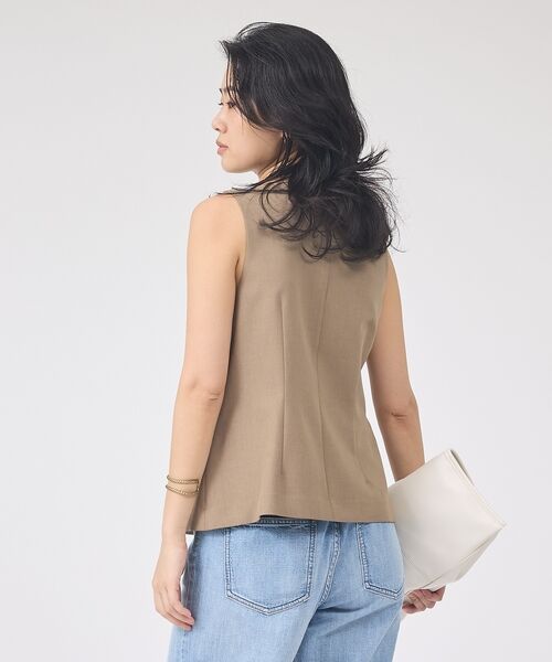 Rouge vif la cle / ルージュ・ヴィフ ラクレ ベスト | 【セットアップ対応】リネン混ジレ/ベスト【予約】 | 詳細16