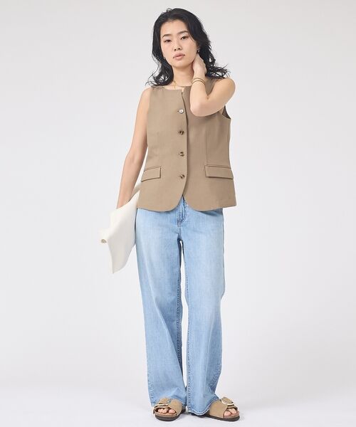 Rouge vif la cle / ルージュ・ヴィフ ラクレ ベスト | 【セットアップ対応】リネン混ジレ/ベスト【予約】 | 詳細19