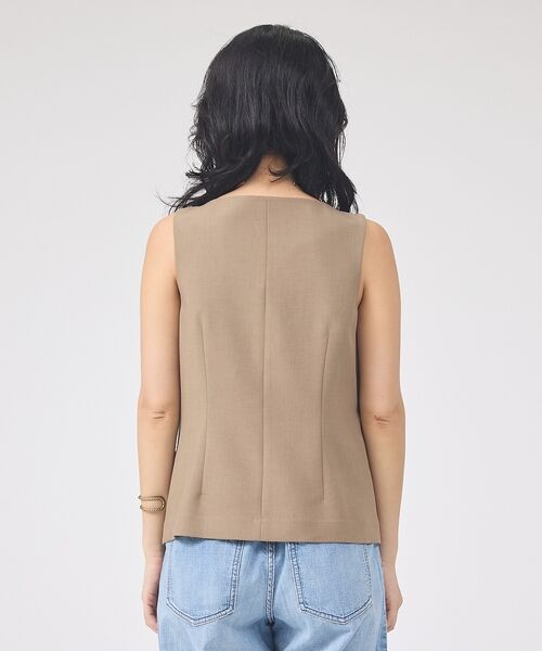 Rouge vif la cle / ルージュ・ヴィフ ラクレ ベスト | 【セットアップ対応】リネン混ジレ/ベスト【予約】 | 詳細23