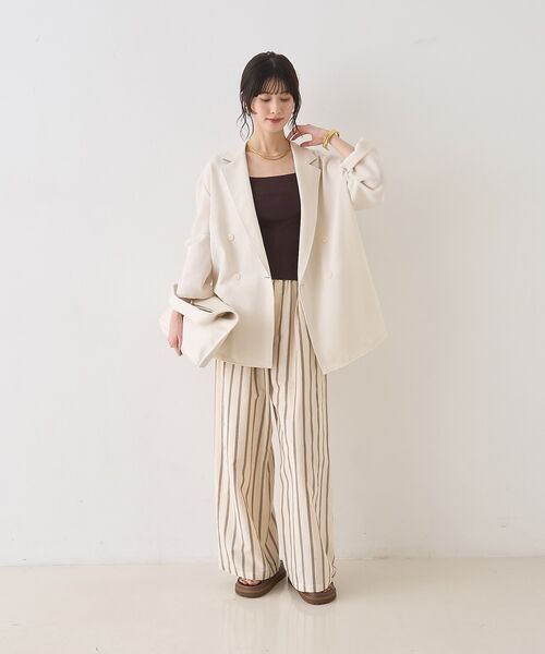 Rouge vif la cle / ルージュ・ヴィフ ラクレ テーラードジャケット | バスケットメッシュダブルジャケット【予約】 | 詳細7