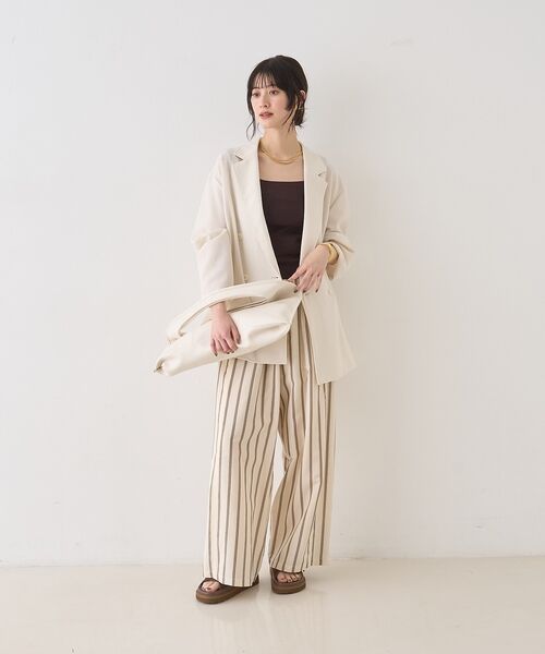 Rouge vif la cle / ルージュ・ヴィフ ラクレ テーラードジャケット | バスケットメッシュダブルジャケット【予約】 | 詳細8