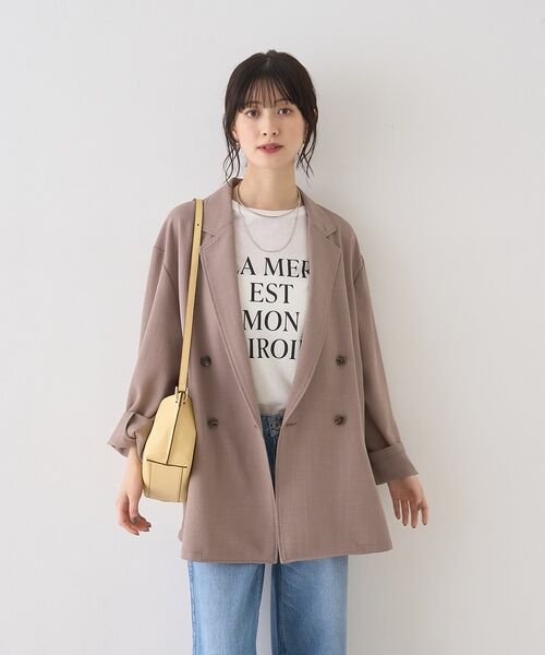 Rouge vif la cle / ルージュ・ヴィフ ラクレ テーラードジャケット | バスケットメッシュダブルジャケット【予約】 | 詳細14