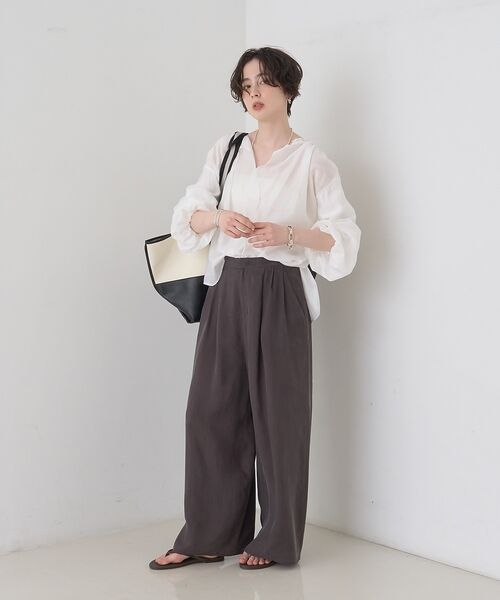 Rouge vif la cle / ルージュ・ヴィフ ラクレ シャツ・ブラウス | 【一部店舗限定】バルーンスリーブシアーブラウス【予約】 | 詳細10