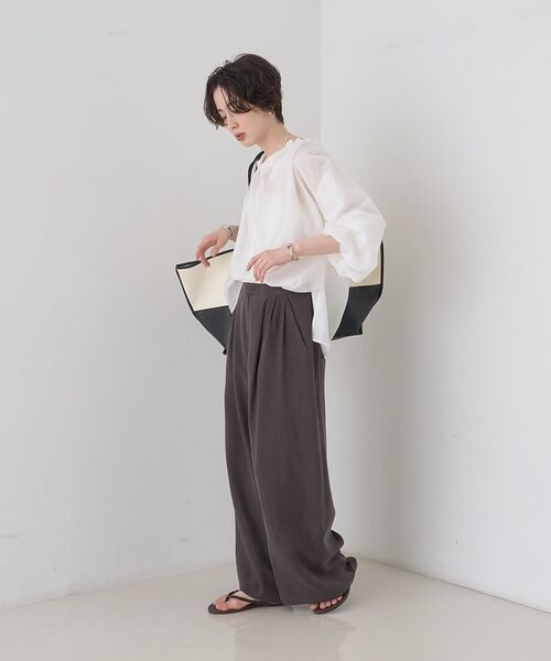 Rouge vif la cle / ルージュ・ヴィフ ラクレ シャツ・ブラウス | 【一部店舗限定】バルーンスリーブシアーブラウス【予約】 | 詳細11