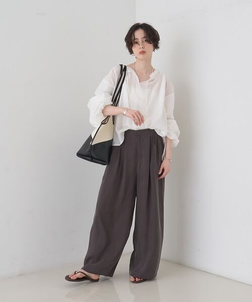 Rouge vif la cle / ルージュ・ヴィフ ラクレ シャツ・ブラウス | 【一部店舗限定】バルーンスリーブシアーブラウス【予約】 | 詳細12