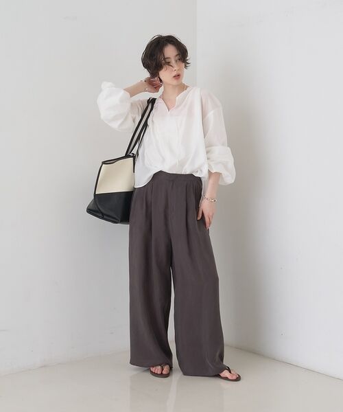 Rouge vif la cle / ルージュ・ヴィフ ラクレ シャツ・ブラウス | 【一部店舗限定】バルーンスリーブシアーブラウス【予約】 | 詳細13