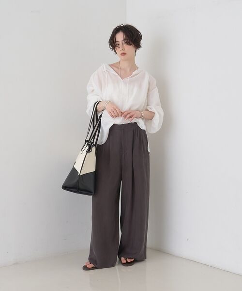 Rouge vif la cle / ルージュ・ヴィフ ラクレ シャツ・ブラウス | 【一部店舗限定】バルーンスリーブシアーブラウス【予約】 | 詳細14