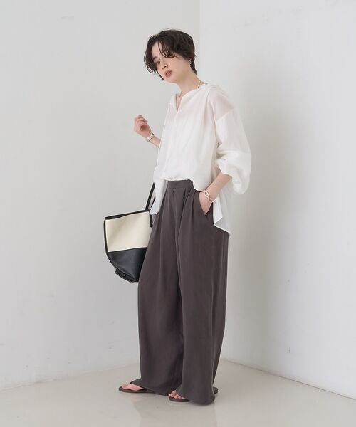 Rouge vif la cle / ルージュ・ヴィフ ラクレ シャツ・ブラウス | 【一部店舗限定】バルーンスリーブシアーブラウス【予約】 | 詳細15