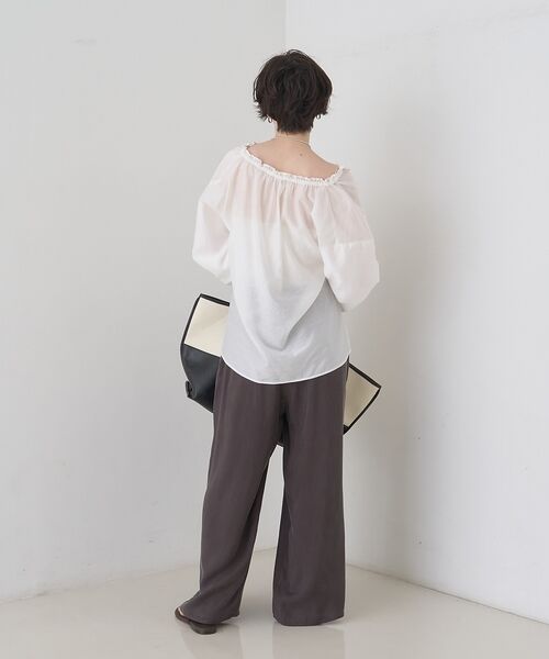 Rouge vif la cle / ルージュ・ヴィフ ラクレ シャツ・ブラウス | 【一部店舗限定】バルーンスリーブシアーブラウス【予約】 | 詳細16