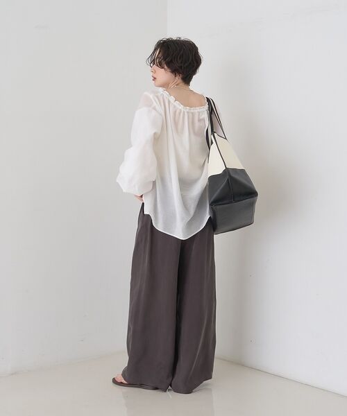 Rouge vif la cle / ルージュ・ヴィフ ラクレ シャツ・ブラウス | 【一部店舗限定】バルーンスリーブシアーブラウス【予約】 | 詳細17