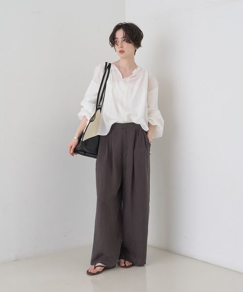 Rouge vif la cle / ルージュ・ヴィフ ラクレ シャツ・ブラウス | 【一部店舗限定】バルーンスリーブシアーブラウス【予約】 | 詳細9