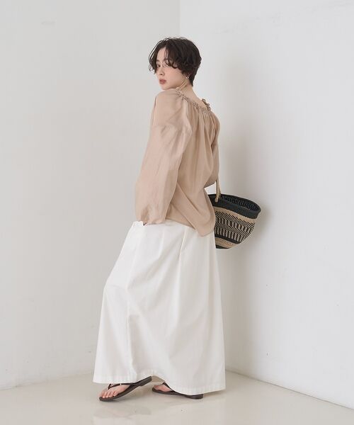 Rouge vif la cle / ルージュ・ヴィフ ラクレ シャツ・ブラウス | 【一部店舗限定】バルーンスリーブシアーブラウス【予約】 | 詳細28