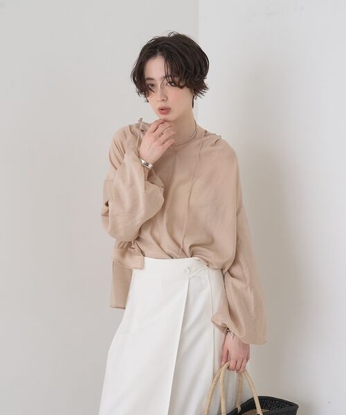 Rouge vif la cle / ルージュ・ヴィフ ラクレ シャツ・ブラウス | 【一部店舗限定】バルーンスリーブシアーブラウス【予約】 | 詳細19