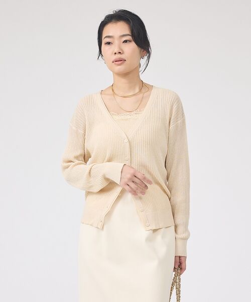 Rouge vif la cle / ルージュ・ヴィフ ラクレ カーディガン・ボレロ | 【一部店舗限定】レースキャミ付きニットアンサンブル/カーディガン【予約】 | 詳細6