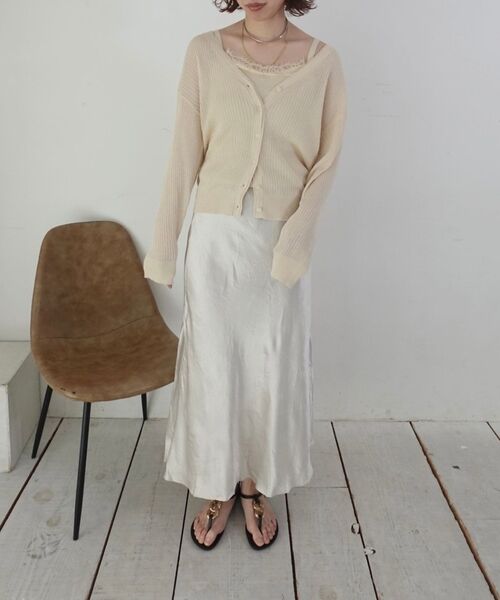 Rouge vif la cle / ルージュ・ヴィフ ラクレ カーディガン・ボレロ | 【一部店舗限定】レースキャミ付きニットアンサンブル/カーディガン【予約】 | 詳細9