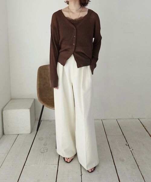 Rouge vif la cle / ルージュ・ヴィフ ラクレ カーディガン・ボレロ | 【一部店舗限定】レースキャミ付きニットアンサンブル/カーディガン【予約】 | 詳細26