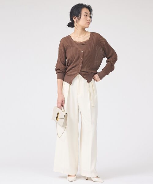 Rouge vif la cle / ルージュ・ヴィフ ラクレ カーディガン・ボレロ | 【一部店舗限定】レースキャミ付きニットアンサンブル/カーディガン【予約】 | 詳細29