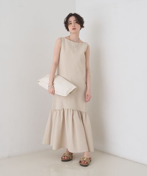 Rouge vif la cle / ルージュ・ヴィフ ラクレ ワンピース | 【2026SS新作】【一部店舗限定】ニュアンスファブリックワンピース【予約】 | 詳細1