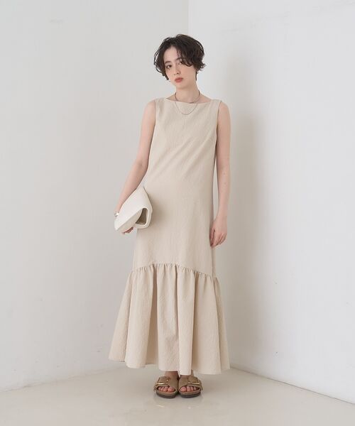 Rouge vif la cle / ルージュ・ヴィフ ラクレ ワンピース | 【2026SS新作】【一部店舗限定】ニュアンスファブリックワンピース【予約】 | 詳細3