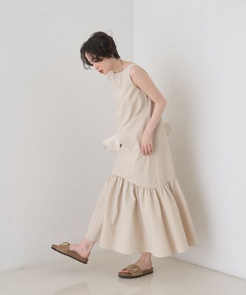 Rouge vif la cle / ルージュ・ヴィフ ラクレ ワンピース | 【2026SS新作】【一部店舗限定】ニュアンスファブリックワンピース【予約】 | 詳細4