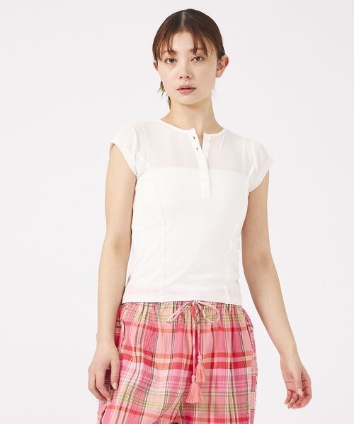 Rouge vif la cle / ルージュ・ヴィフ ラクレ Tシャツ | 【MILLER/ミラー】Light Prib Henly S/S Tee / ラ | 詳細4