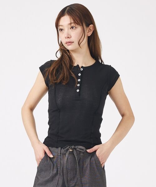 Rouge vif la cle / ルージュ・ヴィフ ラクレ Tシャツ | 【MILLER/ミラー】Light Prib Henly S/S Tee / ラ | 詳細12