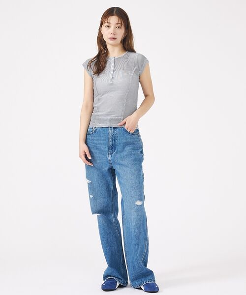 Rouge vif la cle / ルージュ・ヴィフ ラクレ Tシャツ | 【MILLER/ミラー】Light Prib Henly S/S Tee / ラ | 詳細21