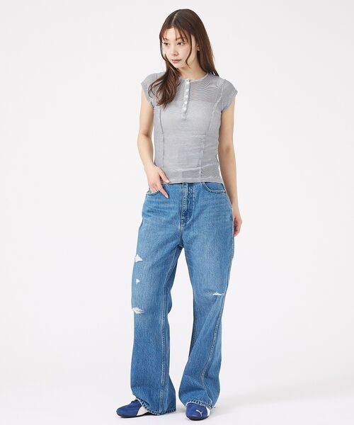 Rouge vif la cle / ルージュ・ヴィフ ラクレ Tシャツ | 【MILLER/ミラー】Light Prib Henly S/S Tee / ラ | 詳細22