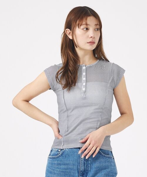 Rouge vif la cle / ルージュ・ヴィフ ラクレ Tシャツ | 【MILLER/ミラー】Light Prib Henly S/S Tee / ラ | 詳細24