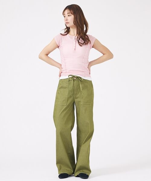 Rouge vif la cle / ルージュ・ヴィフ ラクレ Tシャツ | 【MILLER/ミラー】Light Prib Henly S/S Tee / ラ | 詳細28