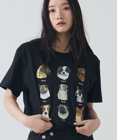 Rouge vif la cle / ルージュ・ヴィフ ラクレ Tシャツ | 【JERZEES/ジャージーズ】9DOGS半袖Tシャツ/犬/半袖【WEB限定】【