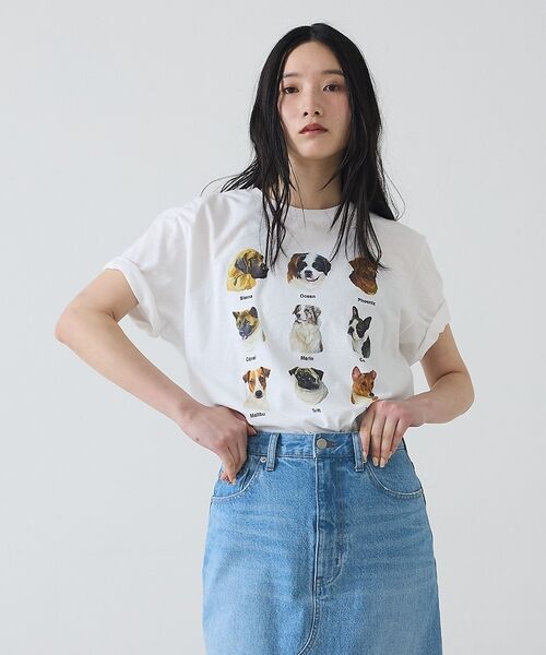 Rouge vif la cle / ルージュ・ヴィフ ラクレ Tシャツ | 【JERZEES/ジャージーズ】9DOGS半袖Tシャツ/犬/半袖【WEB限定】【 | 詳細1