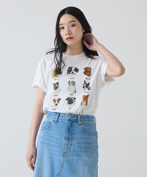 Rouge vif la cle / ルージュ・ヴィフ ラクレ Tシャツ | 【JERZEES/ジャージーズ】9DOGS半袖Tシャツ/犬/半袖【WEB限定】【 | 詳細2